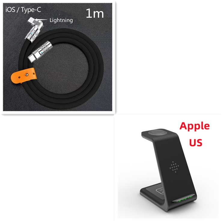 3 In 1 Fast Charging Station Wireless Charger Stand Wireless Quick Charge Dock For Phone Holder - Image 43