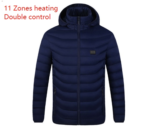 Winter Smart Heating Cotton USB Charging Heating Cotton Men's Jacket - Image 49
