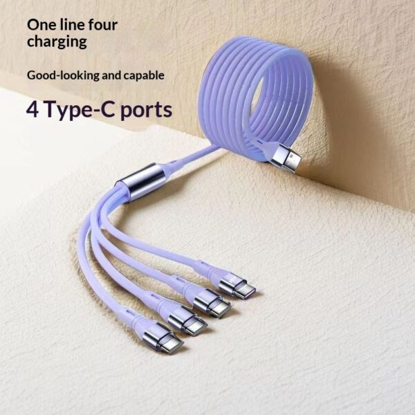 One-for-Four Fast-Charging Data Cable - Image 3