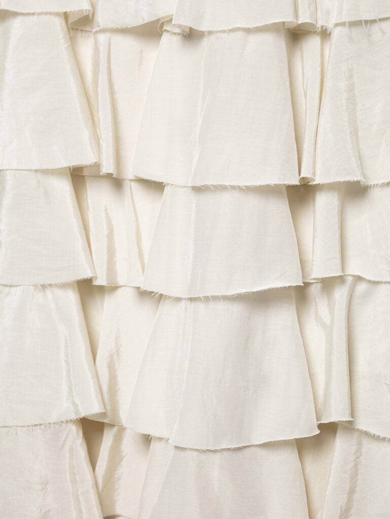 Women's Tiered-ribbon Decorated Cake-style Midi Skirt