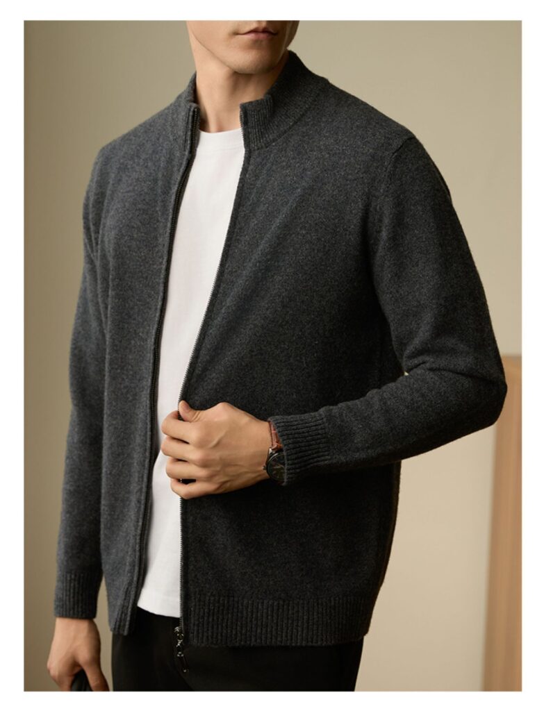 Men's AutumnWinter New Business Knitted Casual Jacket