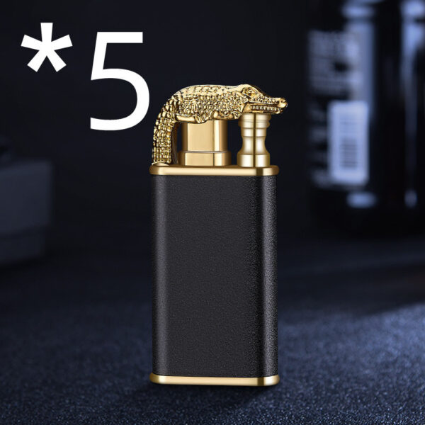 Creative Blue Flame Lighter Dolphin Dragon Tiger Double Fire Metal Winproof Lighter Inflatable Lighter - Image 20