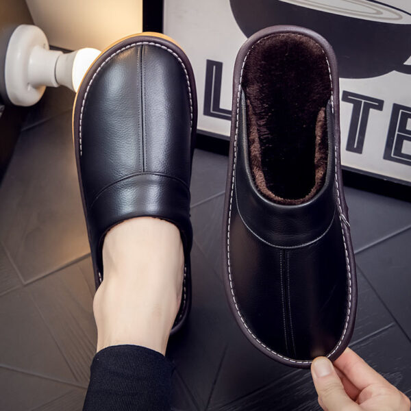 Men's Non-Slip Soft-Soled Cotton Slippers For Home - Image 6