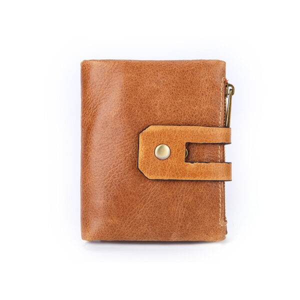 Leather Men's Wallet Short Vintage Handheld - Image 4