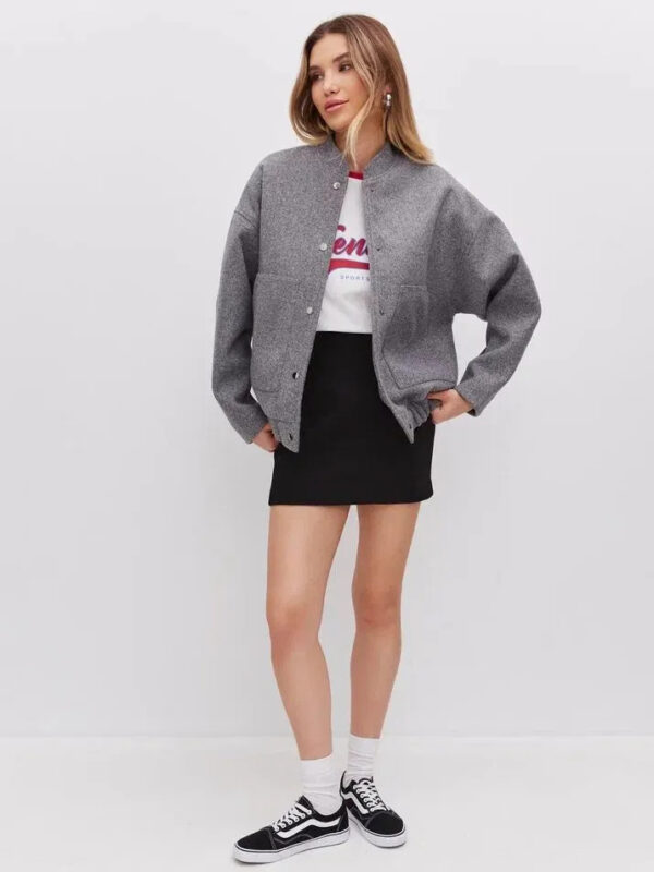 Versatile Pocketed Loose-Fit Bomber Jacket Coats - Image 19