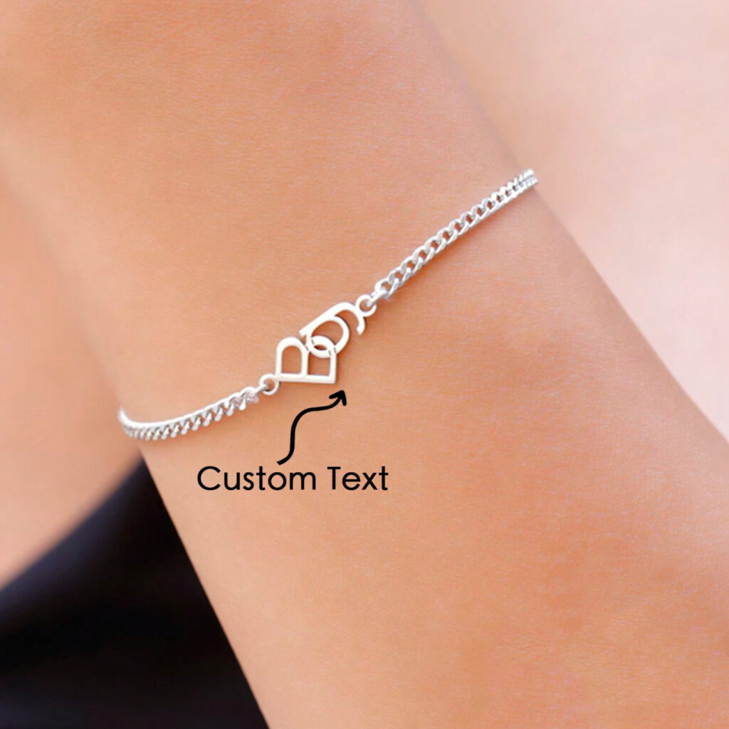 The Letter Bracelet Can Be Customized With Two English Letters.