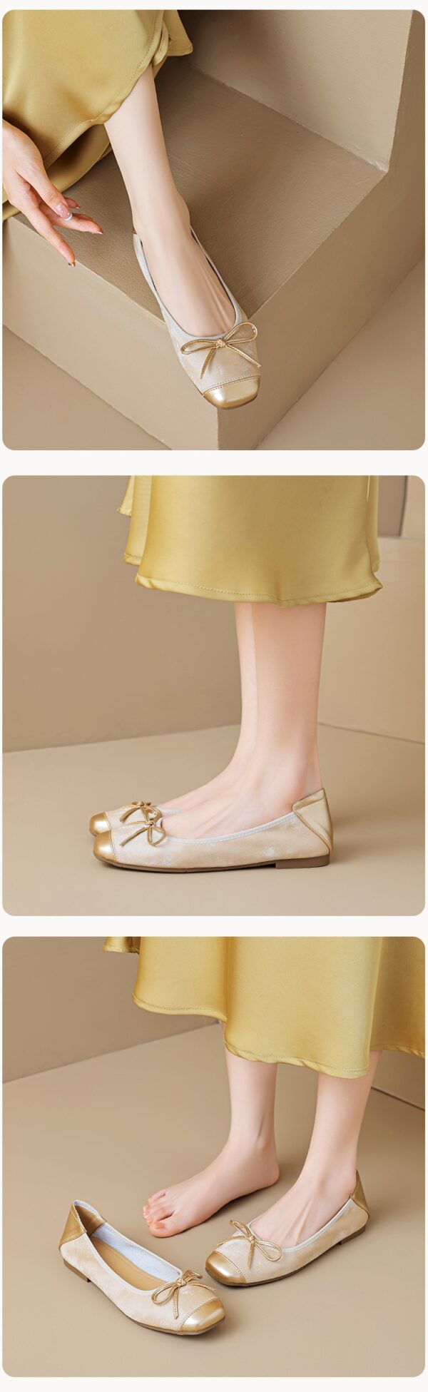 Women's Soft-soled Low-cut Bow-tie Flat Shoes - Image 16