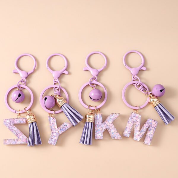 Fashionable Design Bell Tassel Keychain - Image 6