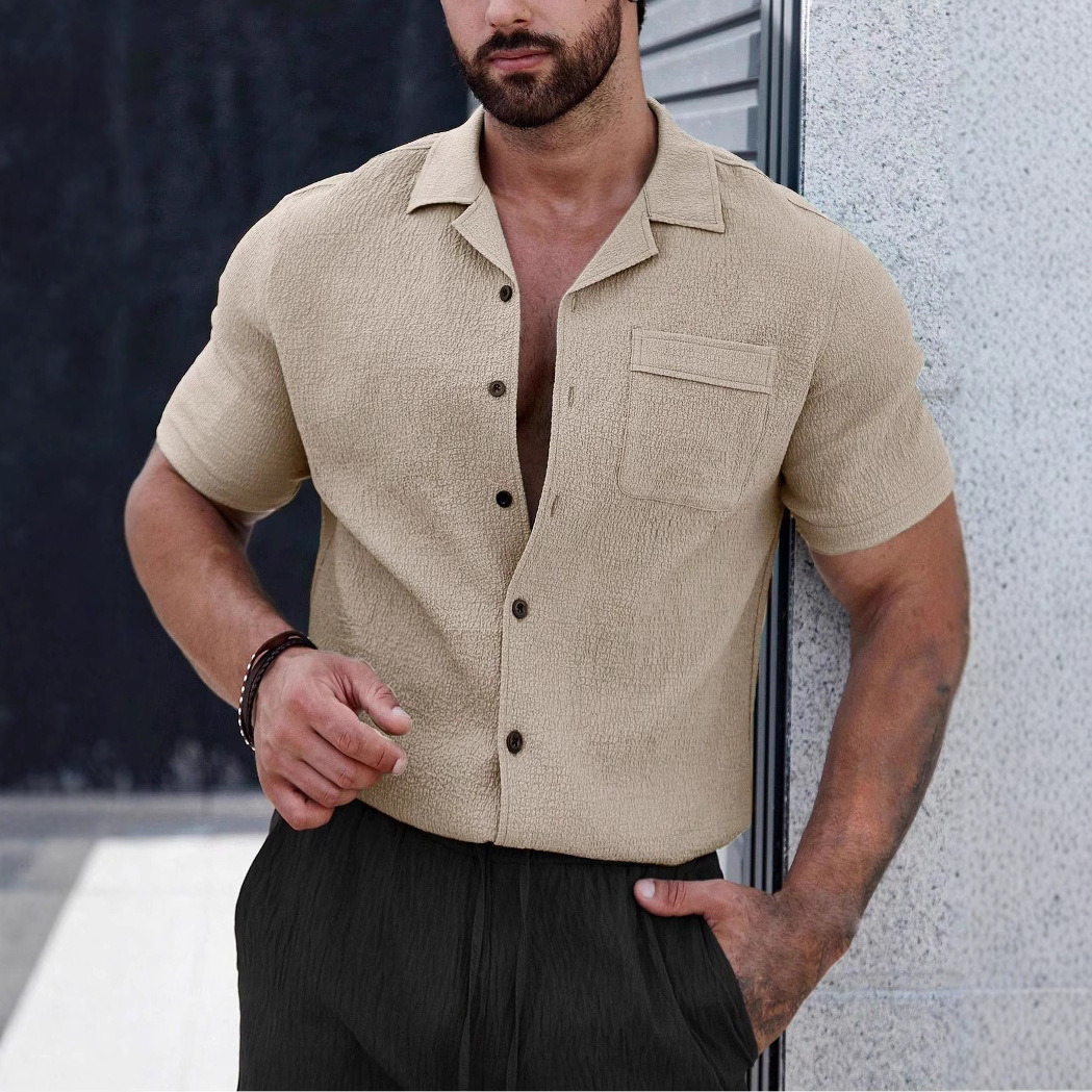 Mens Breathable Wrinkle-Resistant Versatile Semi-Formal Shirt - Image 8