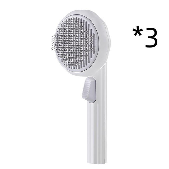 New Pet Cat Brush Hot Selling Hand-held Steel Wire Self-cleaning Comb Looper For Hair Removal - Image 19