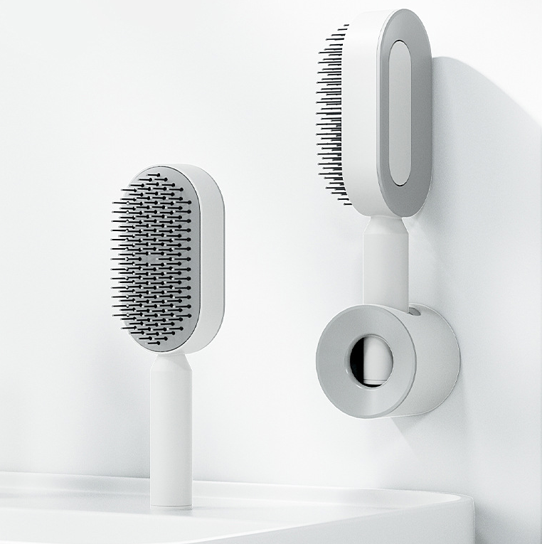 Self Cleaning Hair Brush For Women One-key Cleaning Hair Loss Airbag Massage Scalp Comb Anti-Static Hairbrush - Image 25