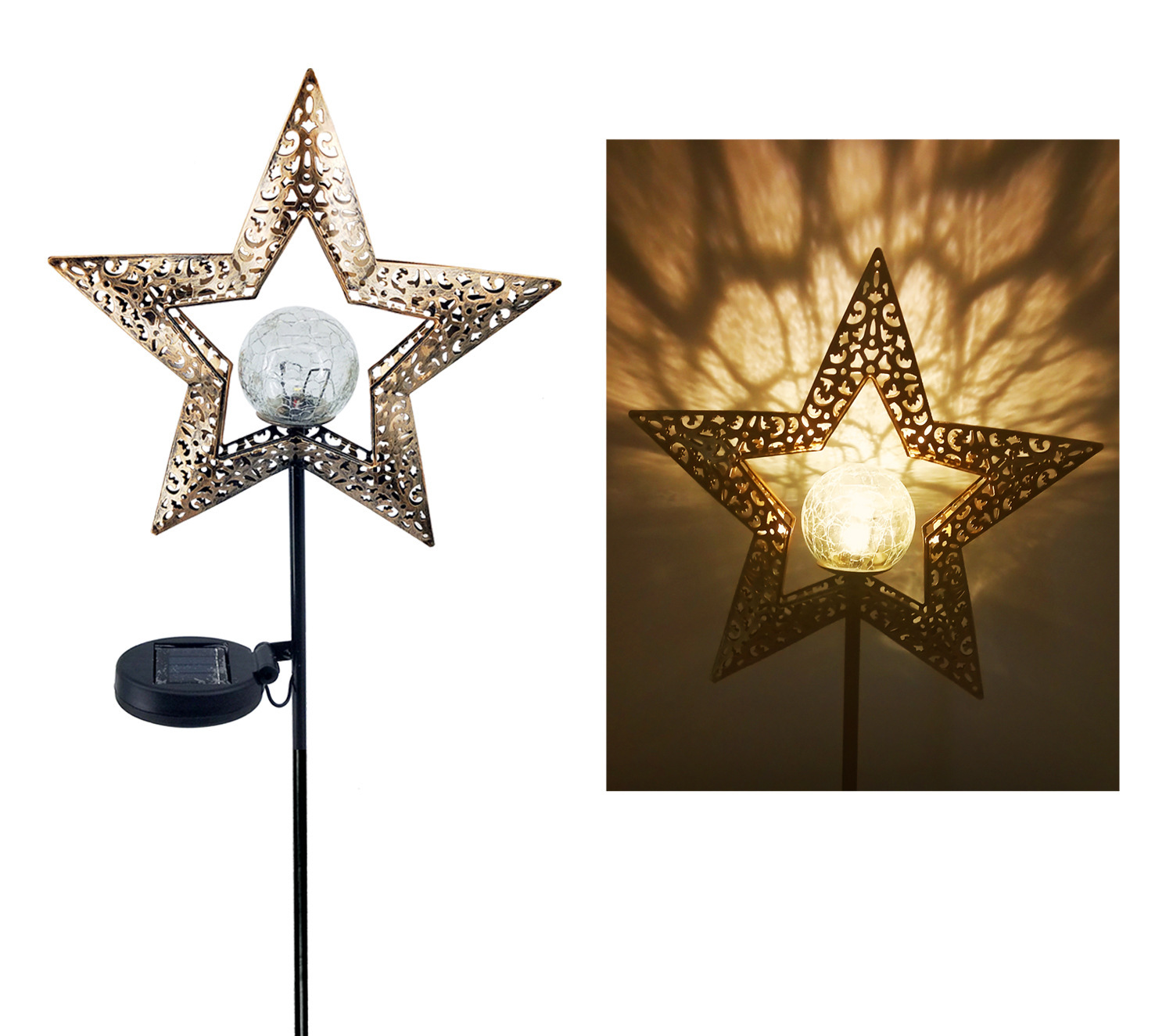LED Solar Flame Light Metal LED Garden Light Flame Effect Lamp Waterproof Outdoor Lights Landscape Lights Solar Decorative Light - Image 31