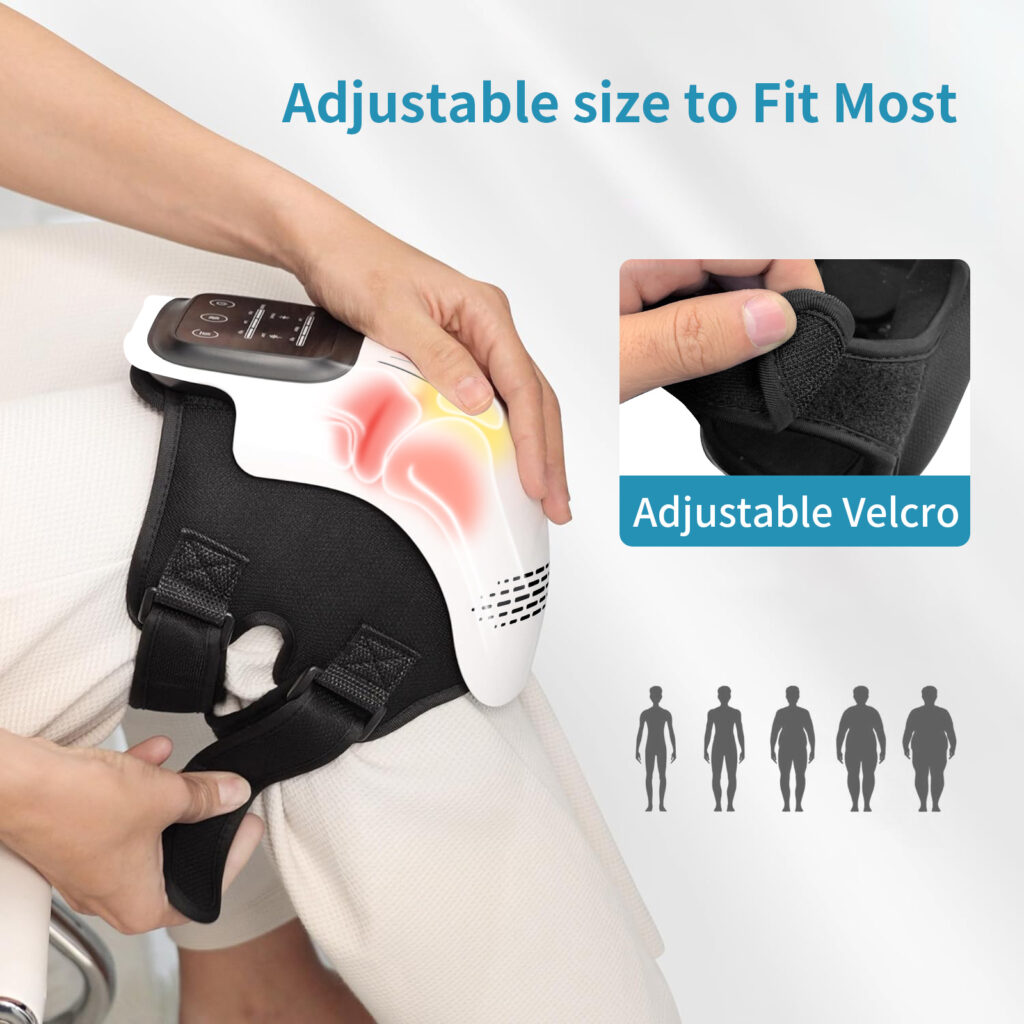 Intelligent Home Use Electric Intelligent Kneading Heating Knee Massager Rechargeable Pain Relief Infrared Laser Vibration Knee Massager