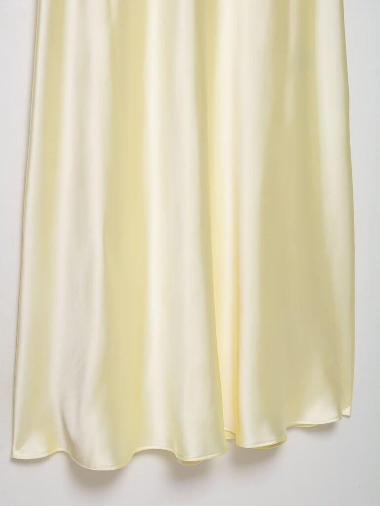 Womens Bow-Decorated Satin-Feel Dress