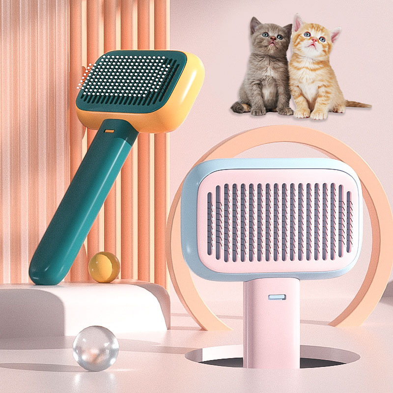 New Pet Cat Dog Hair Brush Hair Massage Comb Open-Knot Brush Grooming Cleaning Tool Stainless Steel Comb - Image 1