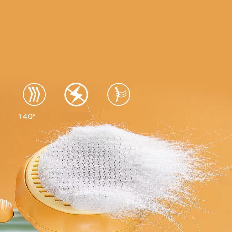New Pet Cat Brush Hot Selling Hand-held Steel Wire Self-cleaning Comb Looper For Hair Removal - Image 13