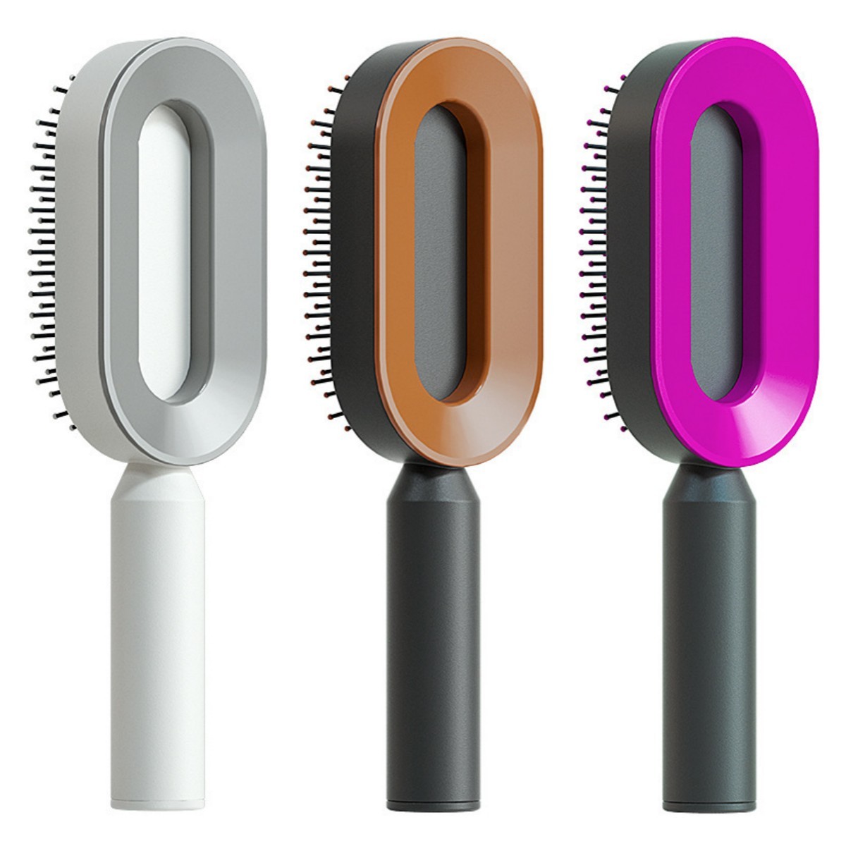 Self Cleaning Hair Brush For Women One-key Cleaning Hair Loss Airbag Massage Scalp Comb Anti-Static Hairbrush - Image 67