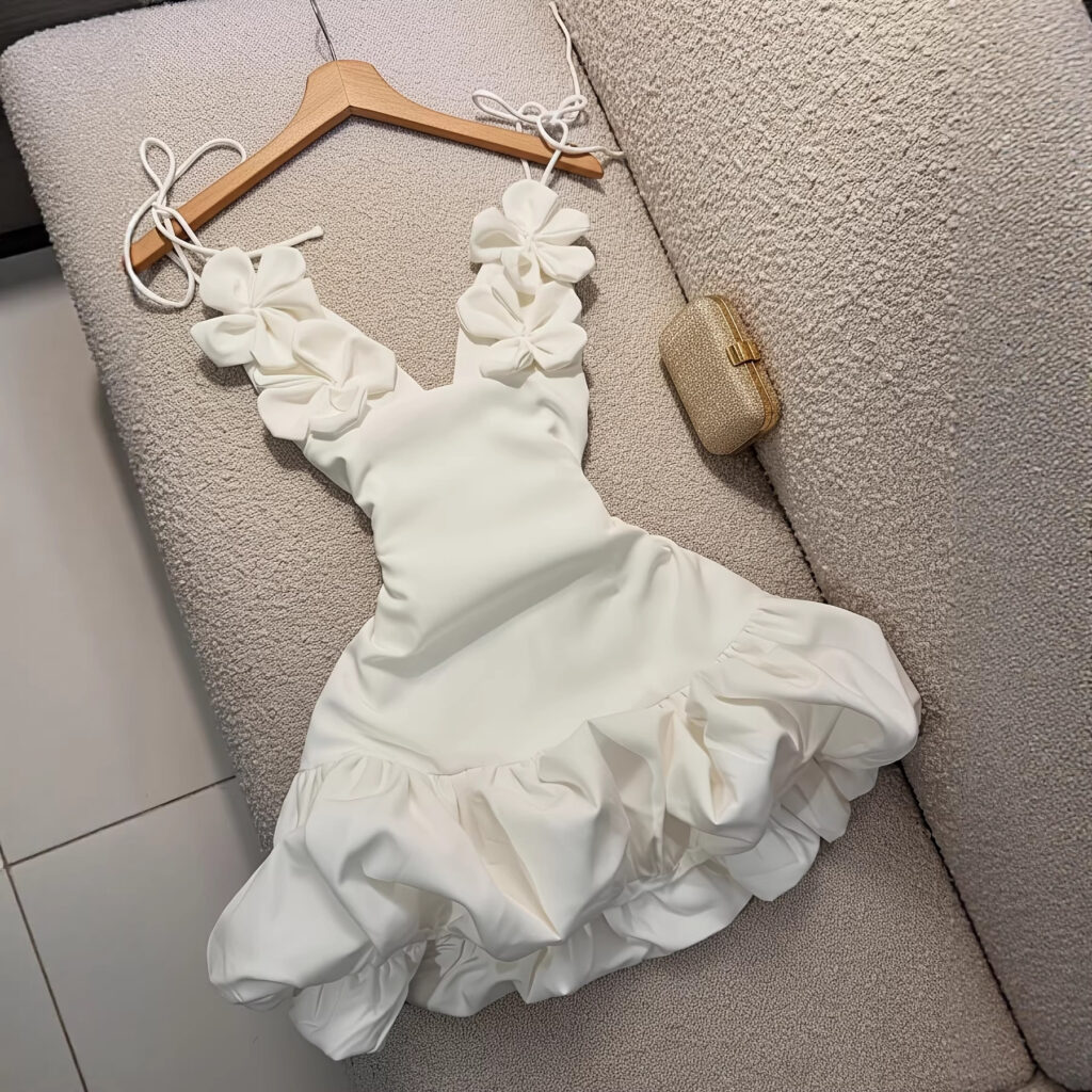 Sexy Bud Blossom Floral Strap Holiday Dress