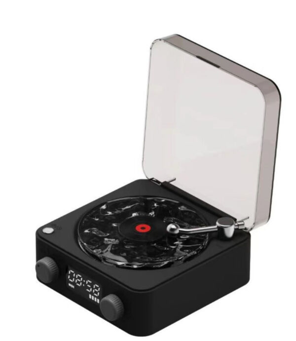 Retro Turntable Speaker Wireless Bluetooth-compatible 5.0 Vinyl Record Player Stereo Sound With White Noise RGB Projection Lamp Effect - Image 17