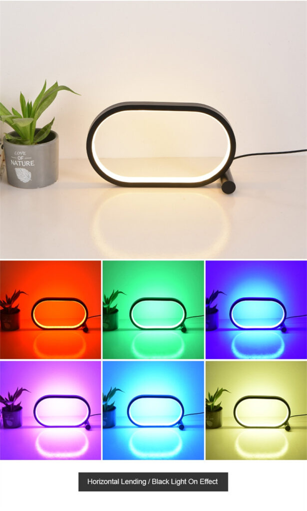 Usb Plug-In Lamp Oval Acrylic Lamp Touch Control Dimmable Modern Simple Creative Night Lamp Bedside Reading Lamp Desk Table Led