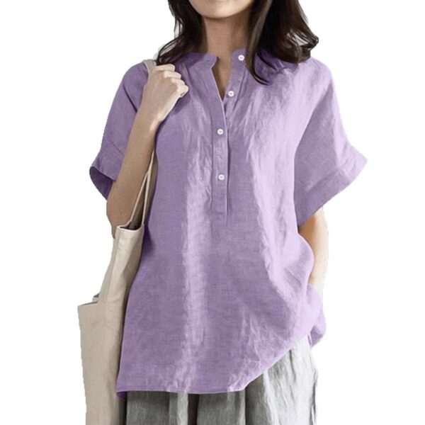 Mid-length And Long-sleeve Chic Casual Loose-fit T-shirt - Image 8