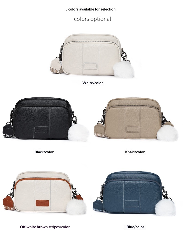 Genuine Leather Womens New Trendy Fashionable Versatile Single-shoulder Bag - Image 27