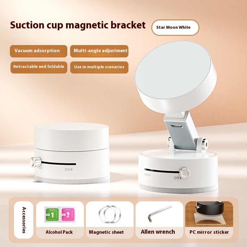 Foldable Magnetic Vacuum Car Phone Holder Foldable Suction Cup With Suction Cup Hands-Free Navigation For Smart Phone - Image 14