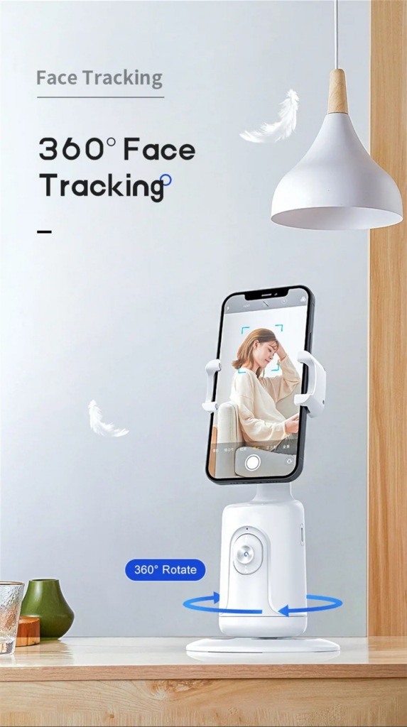 360 Auto Face Tracking Gimbal AI Smart Gimbal Face Tracking Auto Phone Holder For Smartphone Video Vlog Live Stabilizer Tripod