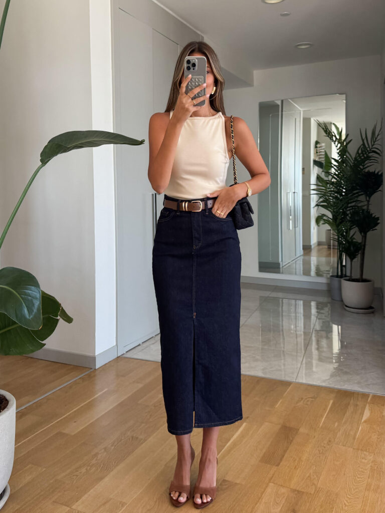 European And American Women's Fashion Casual Denim Skirt