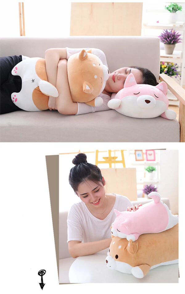 36cm 55cm Cute Fat Shiba Inu Dog Plush Toy Stuffed Soft Kawaii Animal Cartoon Pillow Lovely Gift For Kids Baby Children Gifts - Image 8