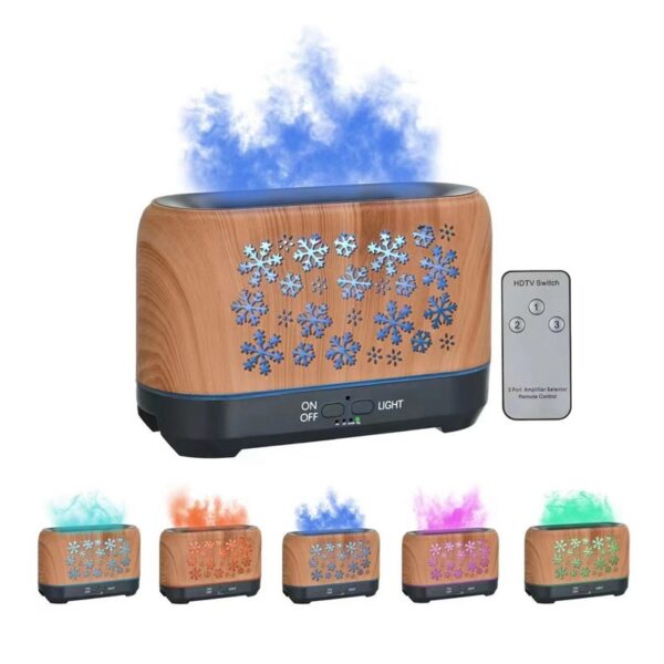 Christmas Snowflake Pattern Humidifier Household Colorful Aromatherapy Humidifier Atmosphere Colorful Diffuser - Image 18