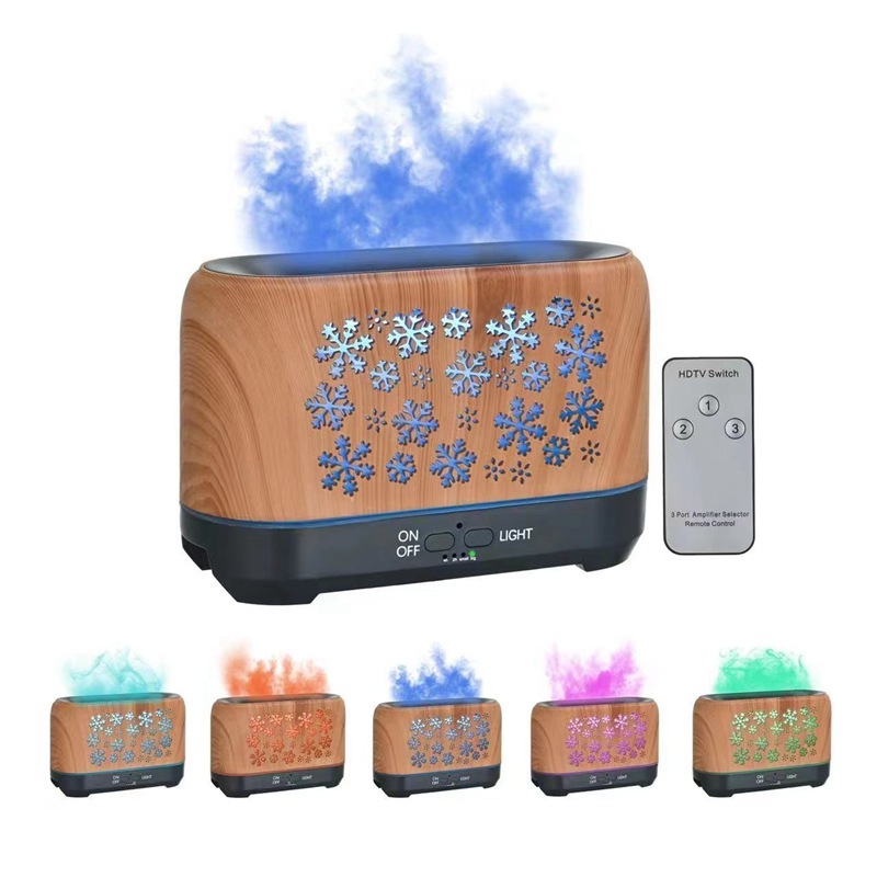 Christmas Snowflake Pattern Humidifier Household Colorful Aromatherapy Humidifier Atmosphere Colorful Diffuser - Image 18