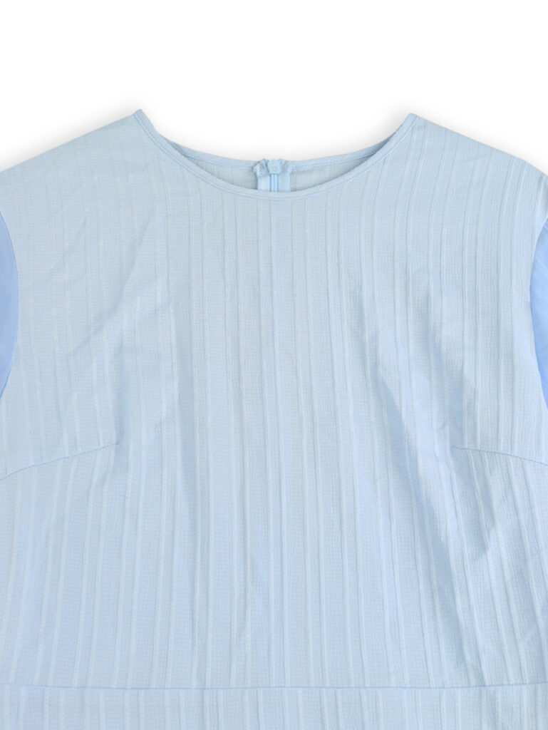 Women's Ruffle-Trimmed Round-Neck Casual Dress