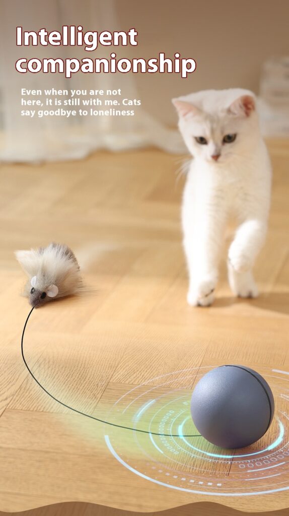 Cat Toys Mouse Teaser Ball Funny Moving Toy For Pets Cat Dog Electric Teaser Ball Automatic Intelligent Rolling Ball Pet Products