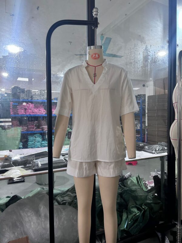New Stylish Elegant Loose-Fit V-Neck Two-Piece Set - Image 14