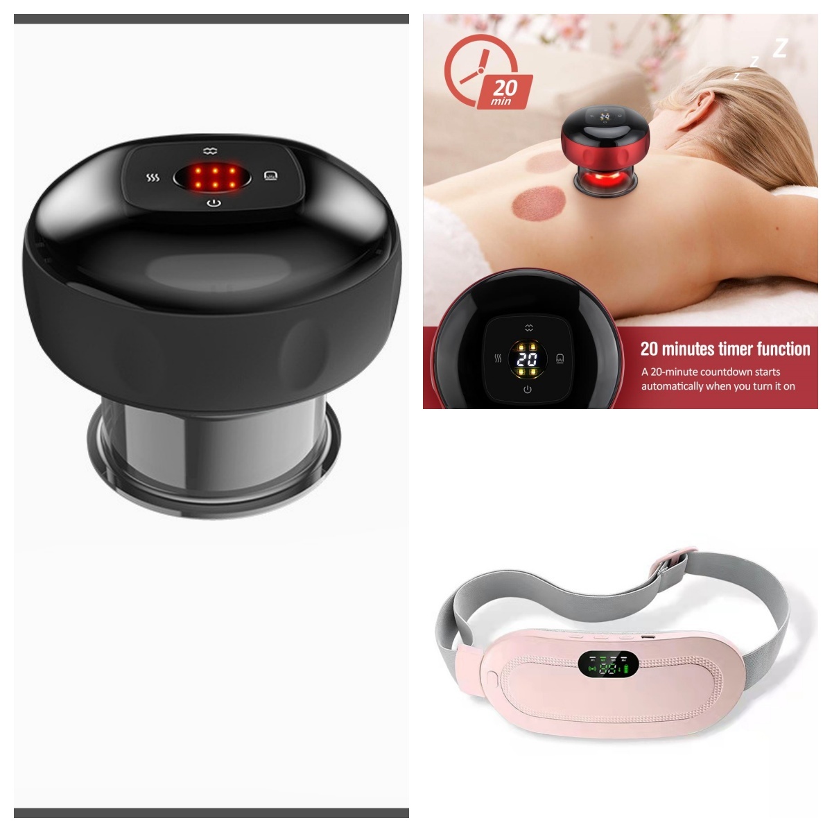 Menstrual Heating Pad Smart Warm Belt Relief Waist Pain Cramps Vibrating Abdominal Massager Electric Waist Belt Device - Image 29