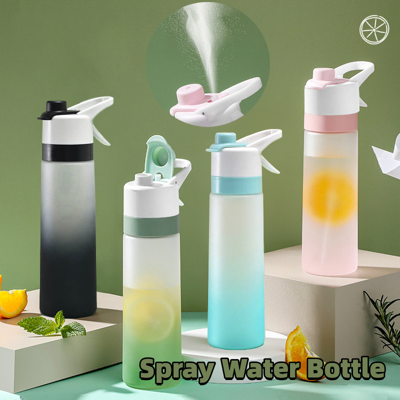 Spray Water Bottle For Girls Outdoor Sport Fitness Water Cup Large Capacity Spray Bottle Drinkware Travel Bottles Kitchen Gadgets - Image 1