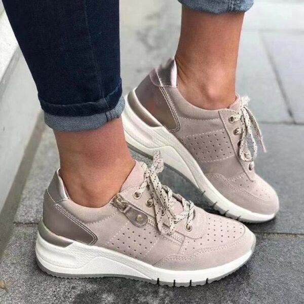 Fashionable Chunky-soled Sneakers Low-cut Casual Shoes For Outdoor Wear - Image 18
