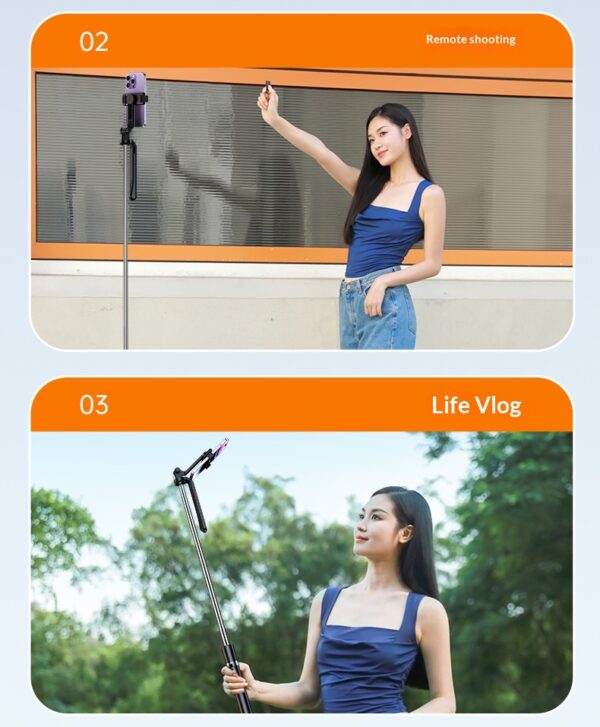 Outdoor Bluetooth Tripod With An Ultra-long Extendable ArmRotating Remote Control And Built-in Image Stabilization - Image 23