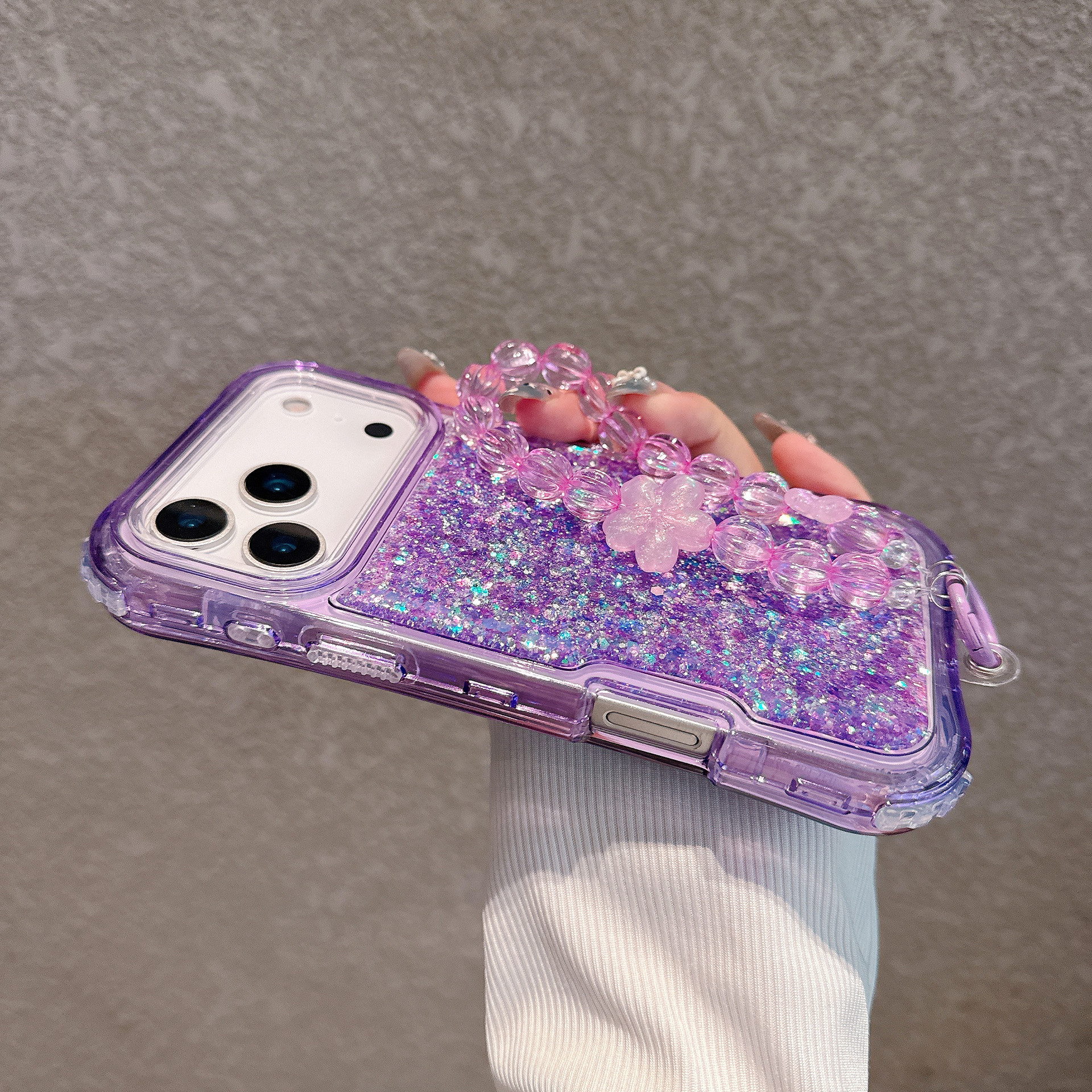 South American-style Slimming Phone Case With 3-in-1 Glitter Epoxy Drop-proof Design And A Matching Bracelet - Image 28