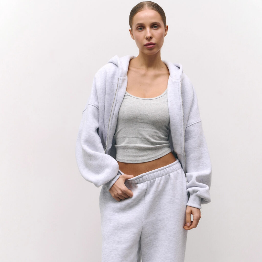 Classic Solid-Color Sweater Womens FallWinter Waist-Cinching Outerwear Set