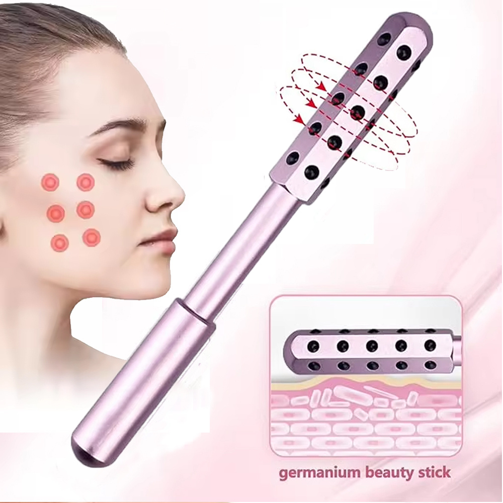 30 Germanium Beauty Stick Massage Beauty Stick Facial Roller Face Lift Bar Anti Wrinkle Facial Massager Skin Care Tool Derma Rolling Face Massage Roller Wand - Image 1