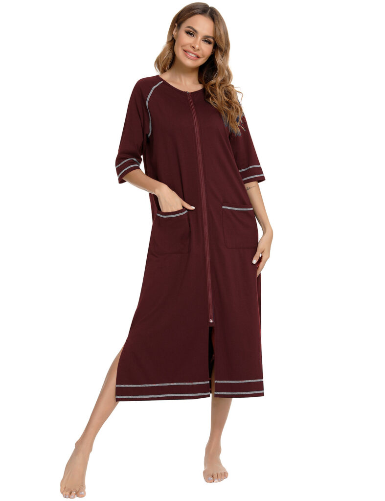 Comfortable Cardigan Womens Base-Layer Pajamas For Autumn And Winter