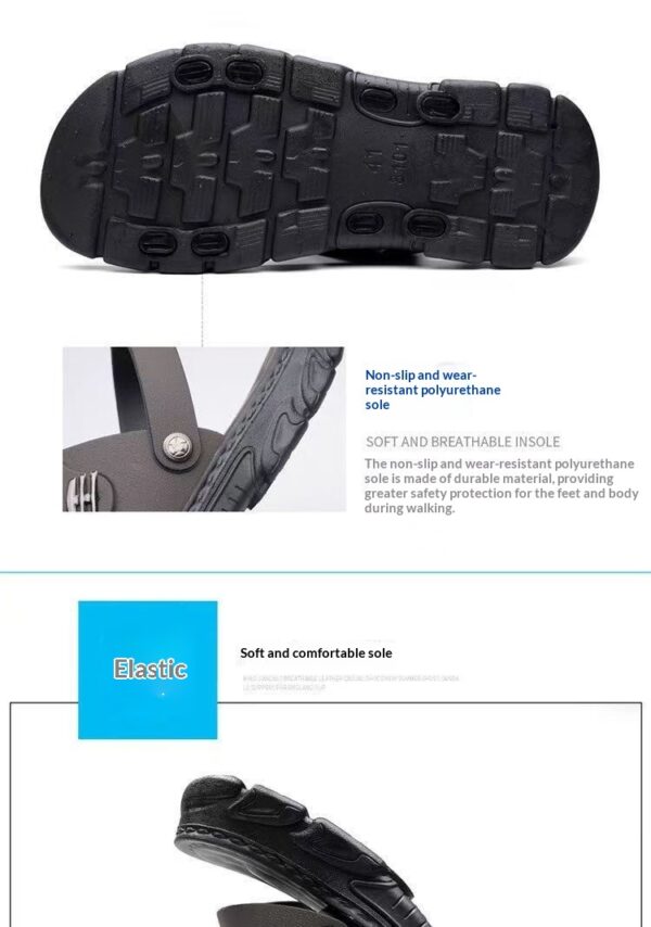 Waterproof Non-Slip Soft-Soled Mens Dual-Use Sandals - Image 6