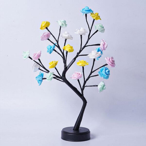 Table Lamp Flower Tree Rose Lamps Fairy Desk Night Lights USB Operated Gifts For Wedding Valentine Christmas Decoration - Image 18