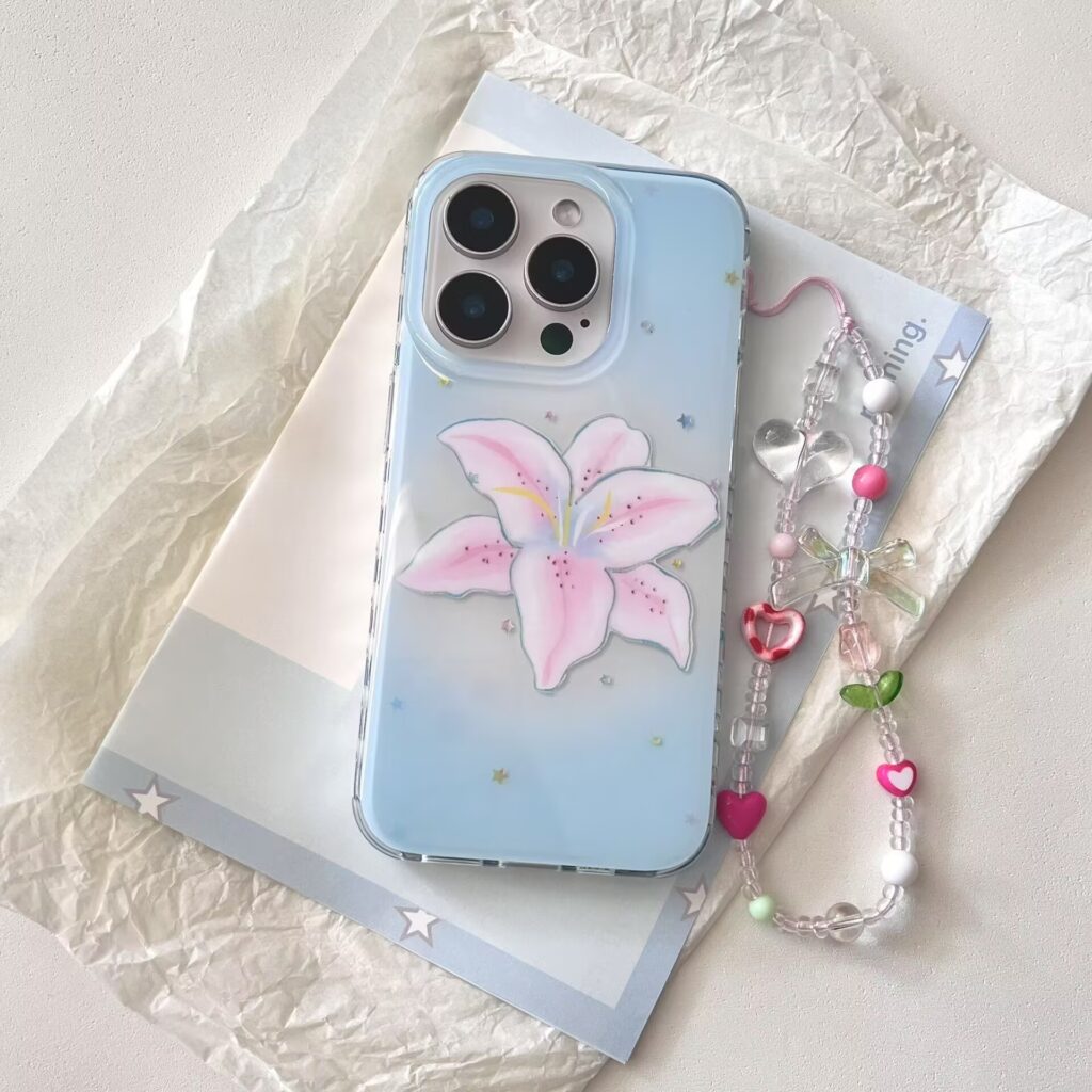 Minimalist Gilded-line Daffodil Phone Case Fresh And Stylish