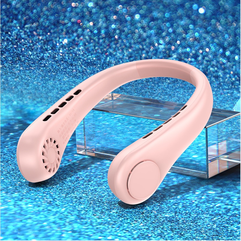 New Mini Neck Fan Portable Bladeless Hanging Neck Rechargeable Air Cooler Mini Summer Sports Fans - Image 24