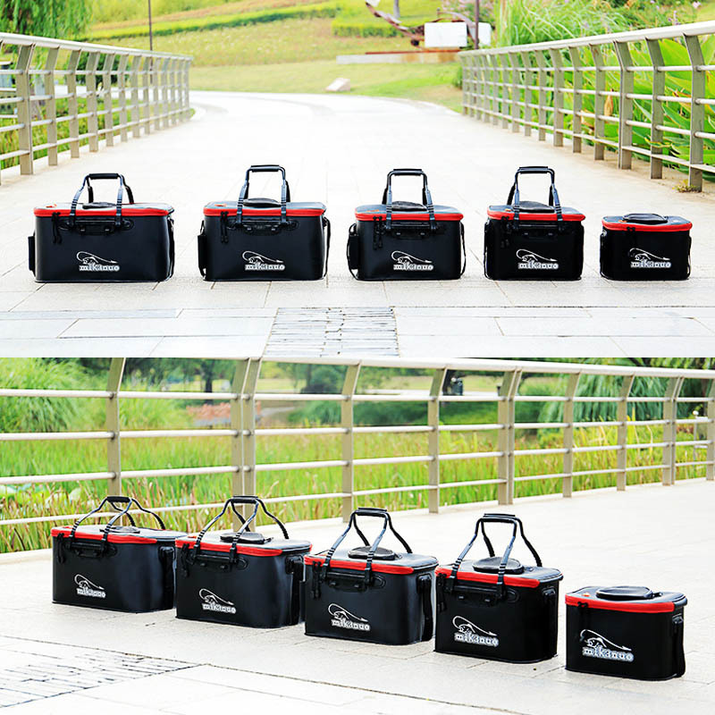 EVA Portable Fishing Bag Folding Thicken Live Fishing Box Tank Bucket Camping Fishing Tackle Fishbox Storage Bag - Image 7