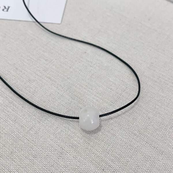 Agate Black Rope Necklace For Women - Image 25