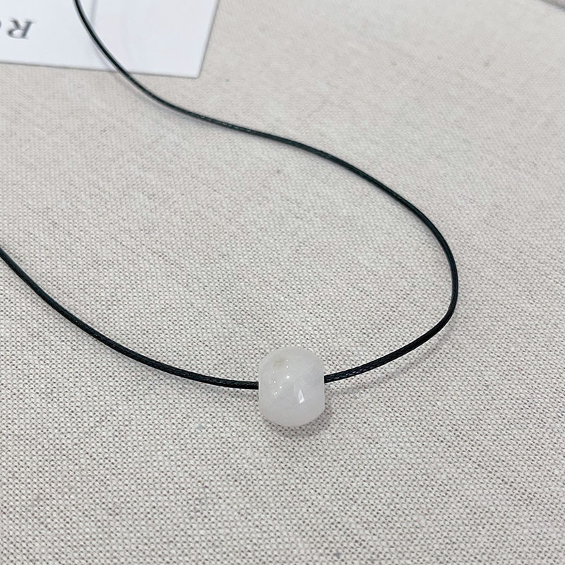 Agate Black Rope Necklace For Women - Image 25